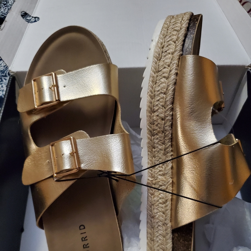 Women's gold  sandals